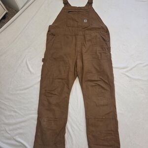 Carhartt Tan Bib Overalls